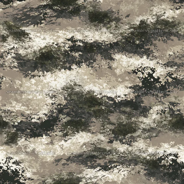 Tileable tactical camouflage pattern with abstract shapes in brown — seamless tileable pattern