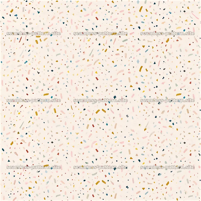 Funky confetti tileable pattern with varied shapes and colors — seamless tileable pattern