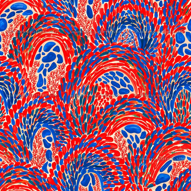 Colorful Boho Paisley and Botanical Seamless Pattern — seamless tileable pattern
