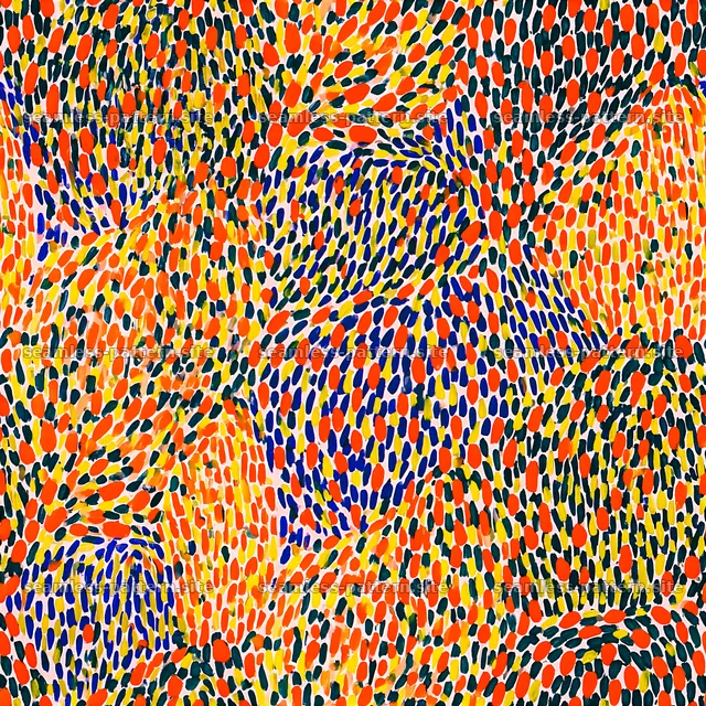 Bright abstract seamless pattern in red, black, and gold tones — seamless tileable pattern