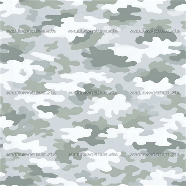 Gray and white camouflage seamless pattern design for fabric — seamless tileable pattern