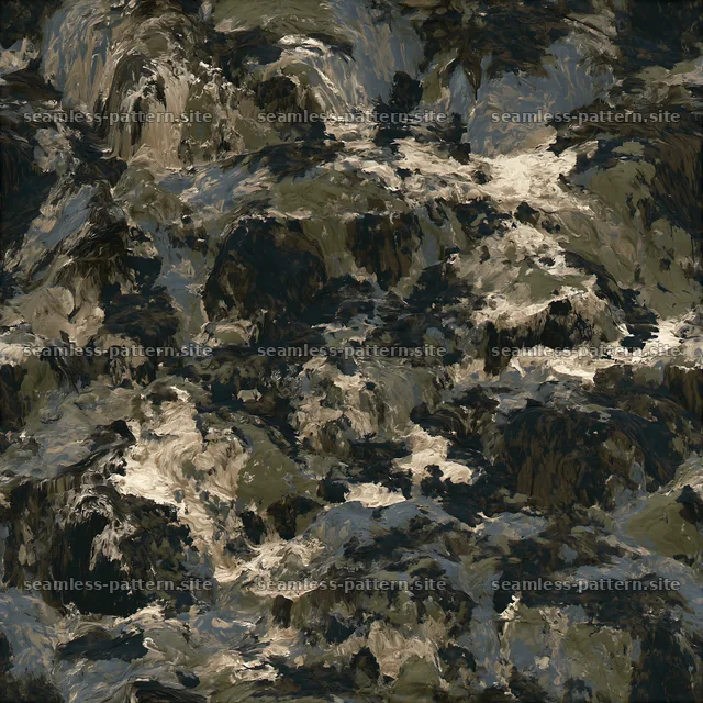 Seamless camouflage pattern with marbled earth textures — seamless tileable pattern