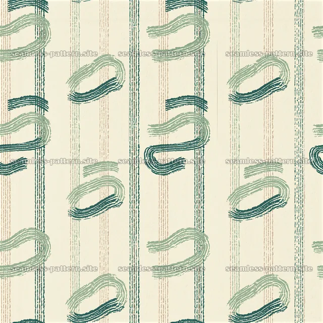 Funky stripe seamless pattern with neutral tones and geometric shapes — seamless tileable pattern