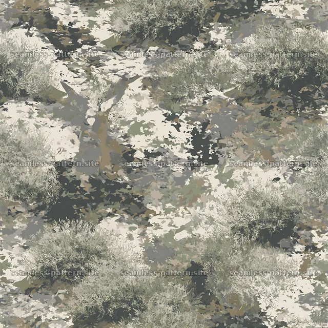 Seamless muted woodland camouflage pattern — seamless tileable pattern