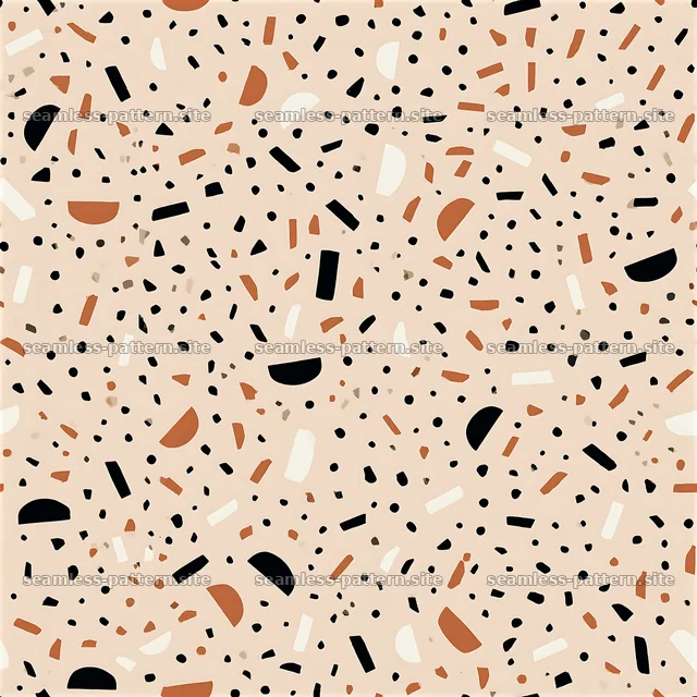 Playful confetti seamless pattern with bold colors and shapes — seamless tileable pattern