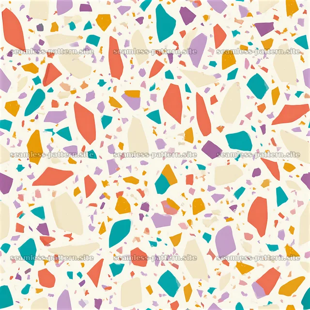 Colorful Terrazzo Seamless Pattern — seamless tileable pattern