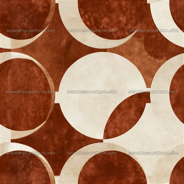 Seamless leather cowhide repeat pattern with circular shapes and — seamless tileable pattern