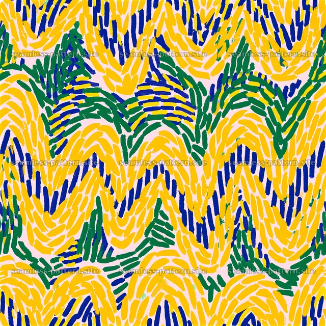 Colorful abstract brushstroke floral pattern — seamless tileable pattern