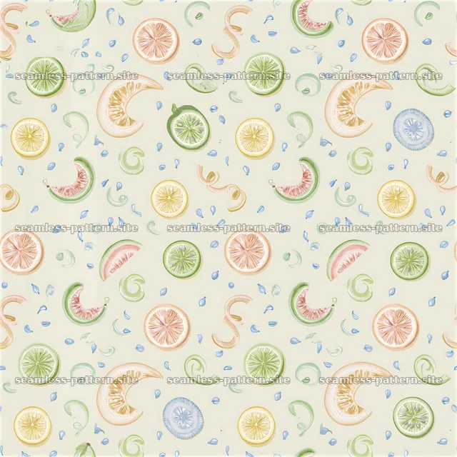 Fruits and slices in a seamless pattern design for various uses — seamless tileable pattern