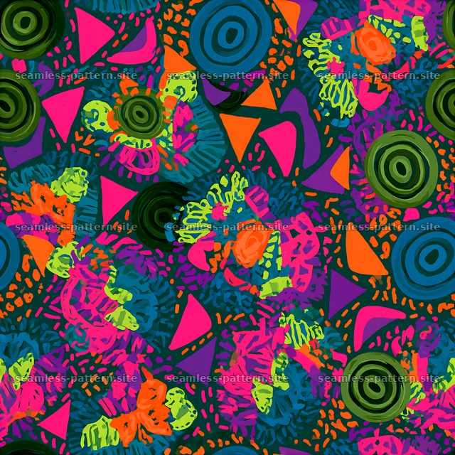 Funky Colorful Abstract Tileable Texture Pattern — seamless tileable pattern