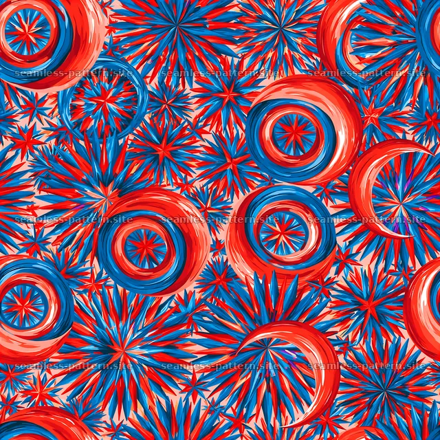 Colorful celestial seamless pattern with moons and stars — seamless tileable pattern