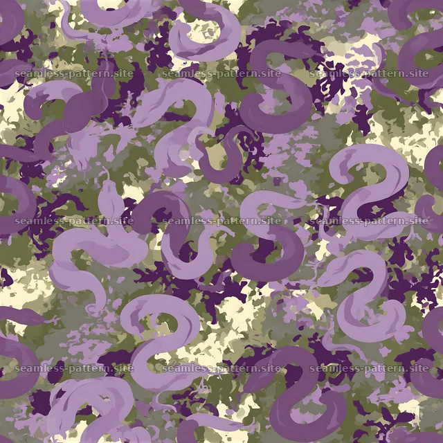 Purple Snake Camouflage Seamless Pattern — seamless tileable pattern