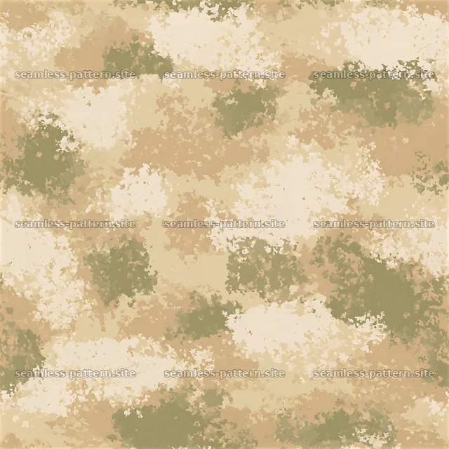 Seamless desert camouflage pattern in various earth tones and shapes — seamless tileable pattern