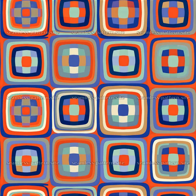 Colorful geometric seamless pattern with squares and rectangles — seamless tileable pattern