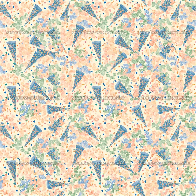Colorful Birthday Party Seamless Pattern — seamless tileable pattern