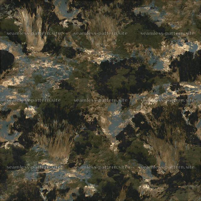 Dark Earth-Tone Camouflage Texture Pattern — seamless tileable pattern