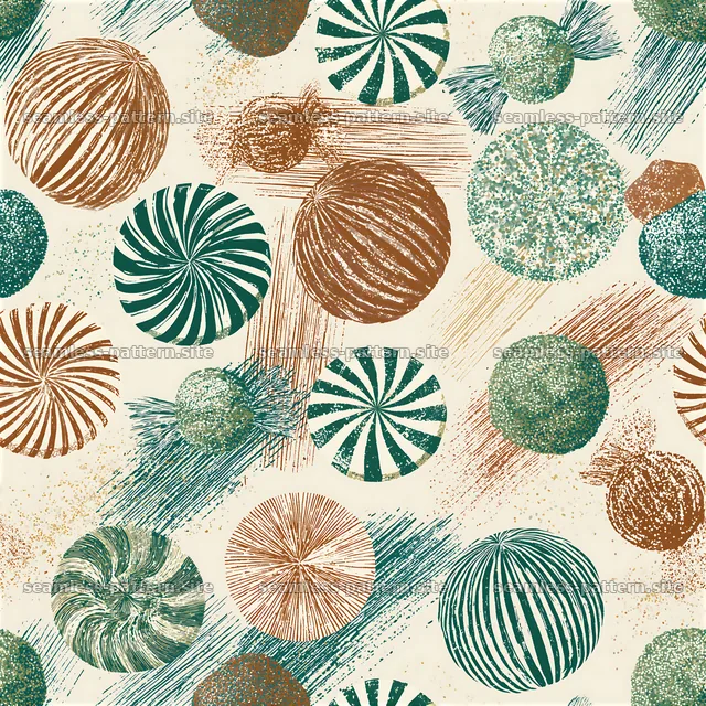 Colorful seamless pattern of abstract round shapes in various colors — seamless tileable pattern