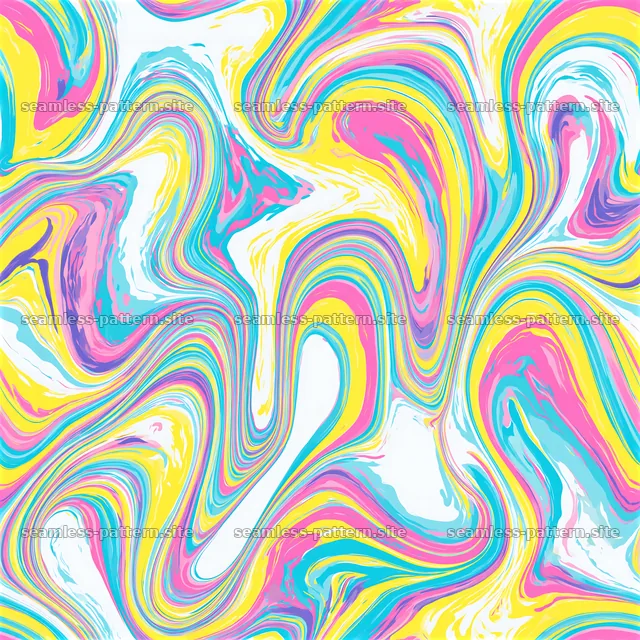 Colorful abstract marble veins seamless pattern — seamless tileable pattern