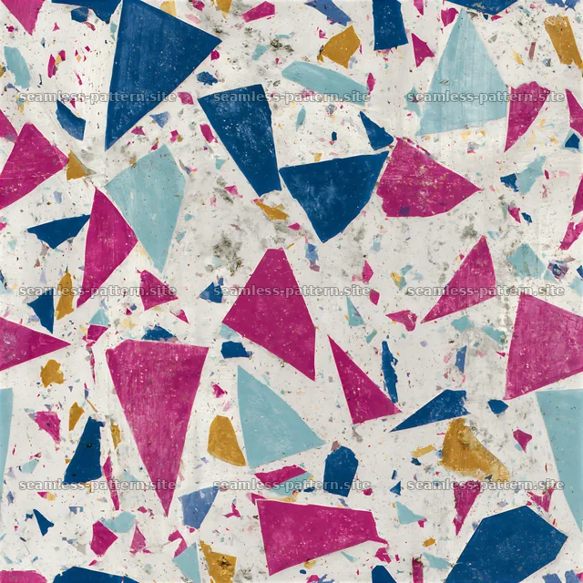 Colorful geometric fragments create a seamless pattern design — seamless tileable pattern