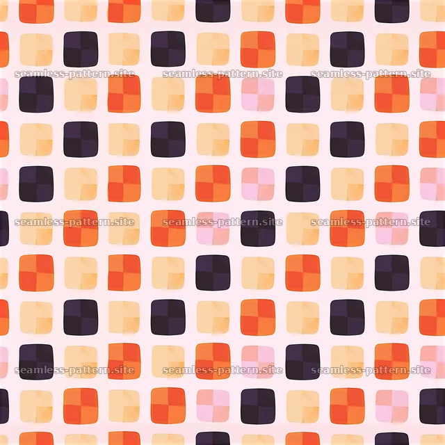 Colorful geometric seamless pattern with squares in different colors — seamless tileable pattern