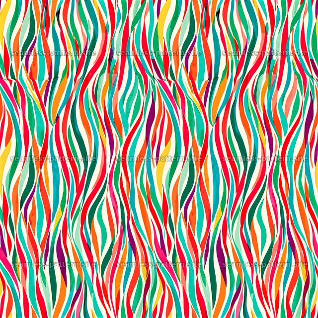 Colorful Wavy Stripes Seamless Pattern — seamless tileable pattern