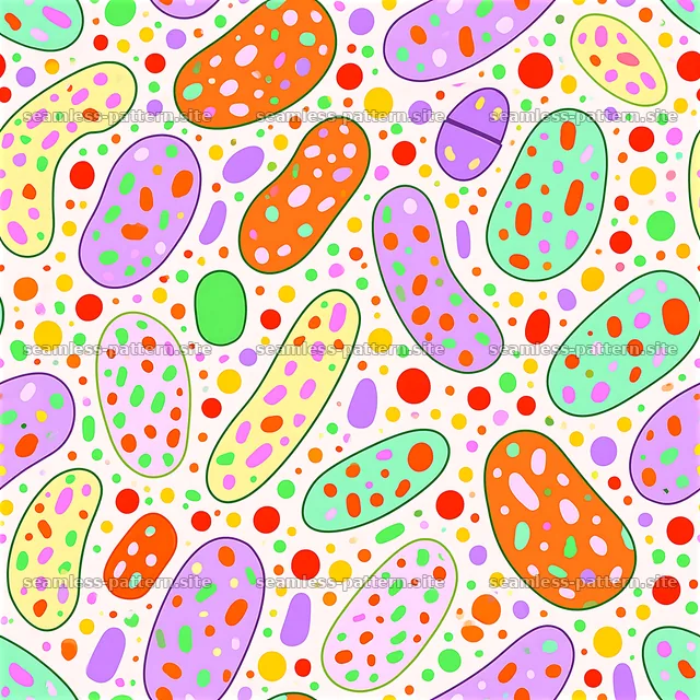 Colorful Abstract Confetti Capsule Seamless Pattern — seamless tileable pattern