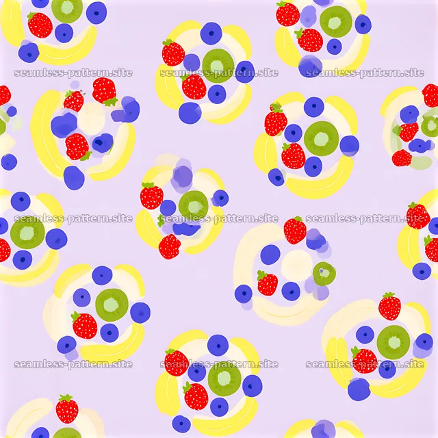 Colorful fruit design for festive celebrations and gatherings — seamless tileable pattern