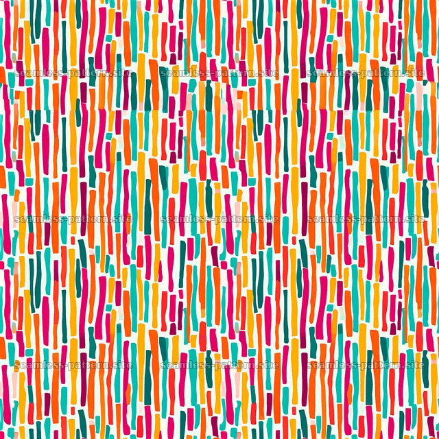 Vibrant irregular stripes pattern in bold colors for design use — seamless tileable pattern