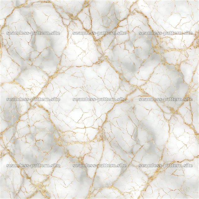 seamless fine gold veined marble pattern with white base — seamless tileable pattern