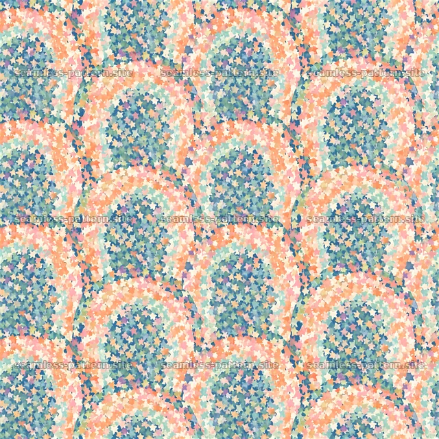 Colorful star seamless pattern with soft shapes and blended hues — seamless tileable pattern