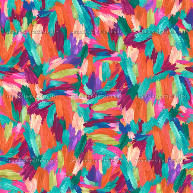 Colorful Hand Painted Strokes Seamless Pattern — seamless tileable pattern
