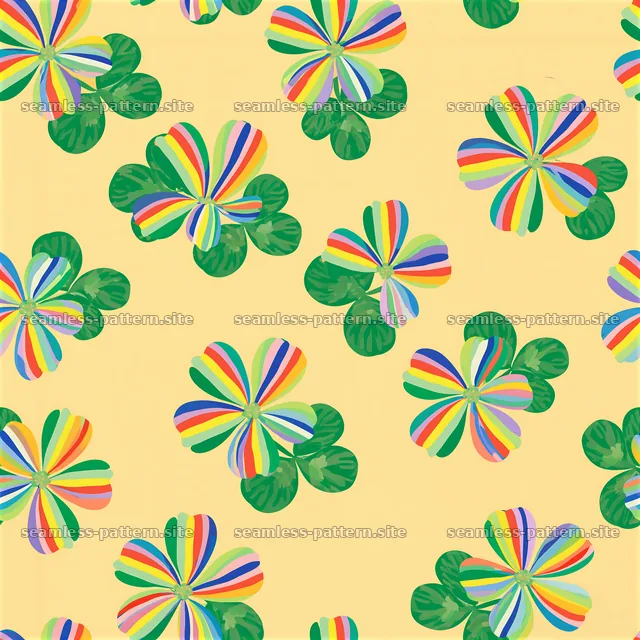 Rainbow flower tileable pattern seamless pattern design for decor — seamless tileable pattern