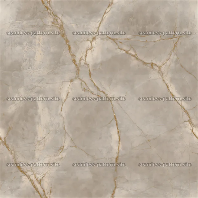 Seamless marble slab texture with gold veins in light beige tones — seamless tileable pattern