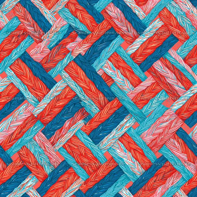 Colorful Woven Brushstroke Seamless Pattern — seamless tileable pattern