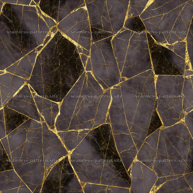 Gold thread vein seamless texture on dark background — seamless tileable pattern