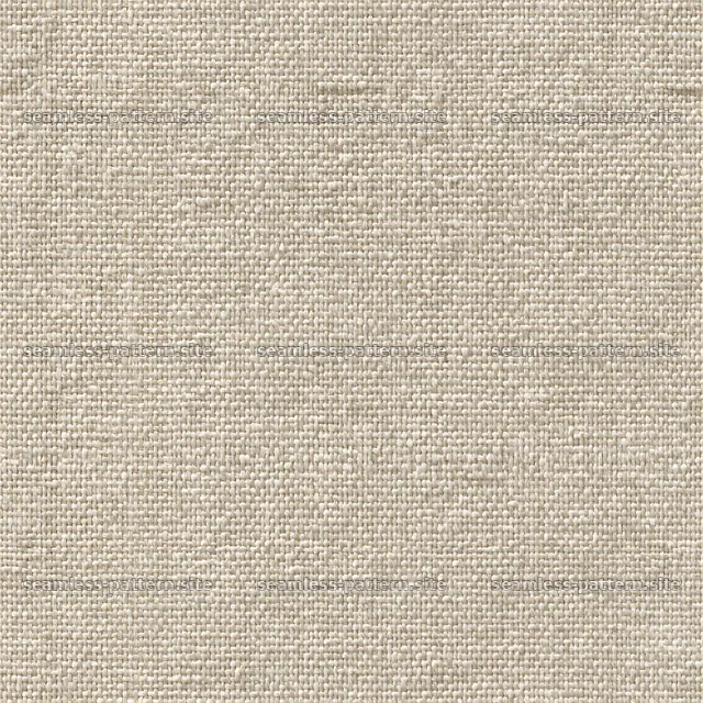 Seamless texture with linen fibers and tiny embossed crosses in beige color — seamless tileable pattern
