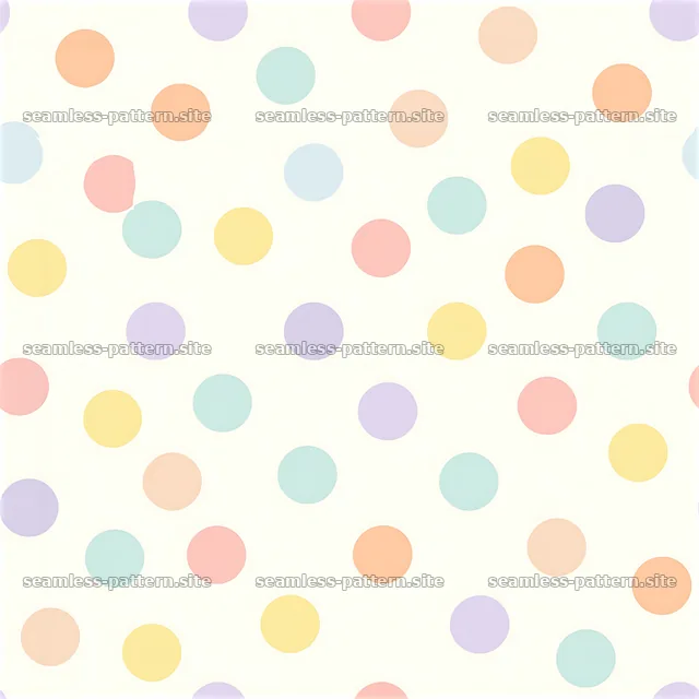 Colorful dots in a repeating pattern on a light background — seamless tileable pattern