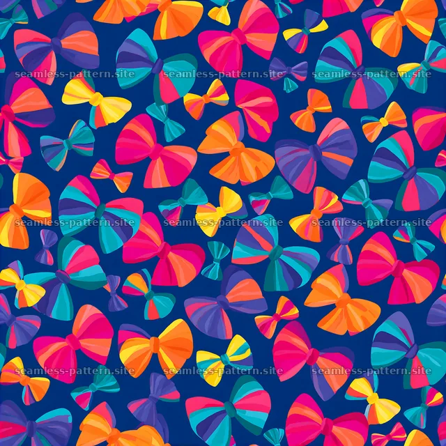 Repeating pattern with colorful bows in a seamless pattern design — seamless tileable pattern