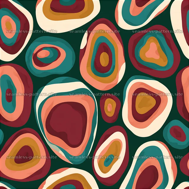 Colorful Layered Blob Seamless Pattern — seamless tileable pattern