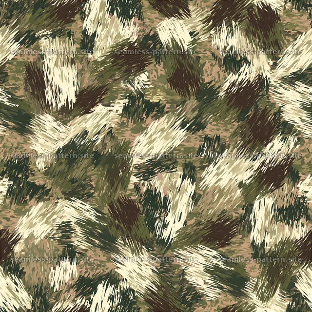 Brushstroke pattern with natural colors and varied shapes — seamless tileable pattern