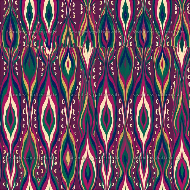 Colorful organic shapes in a repeating seamless pattern design — seamless tileable pattern