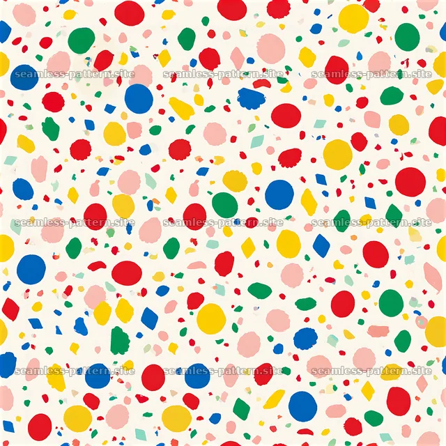 Colorful confetti seamless pattern — seamless tileable pattern