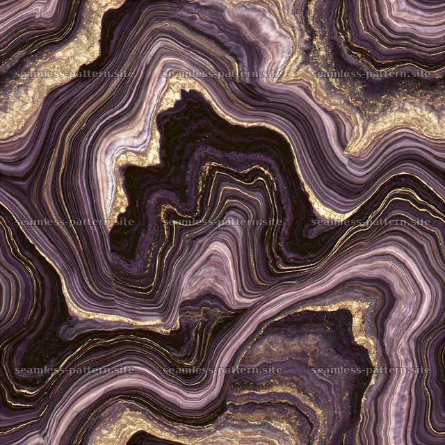 Seamless purple and gold marble repeat pattern — seamless tileable pattern