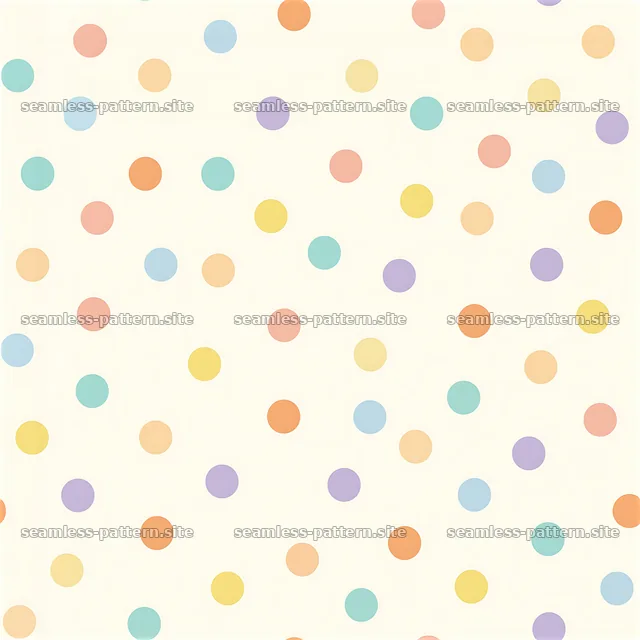 Colorful dots in a repeating pattern on a light background — seamless tileable pattern