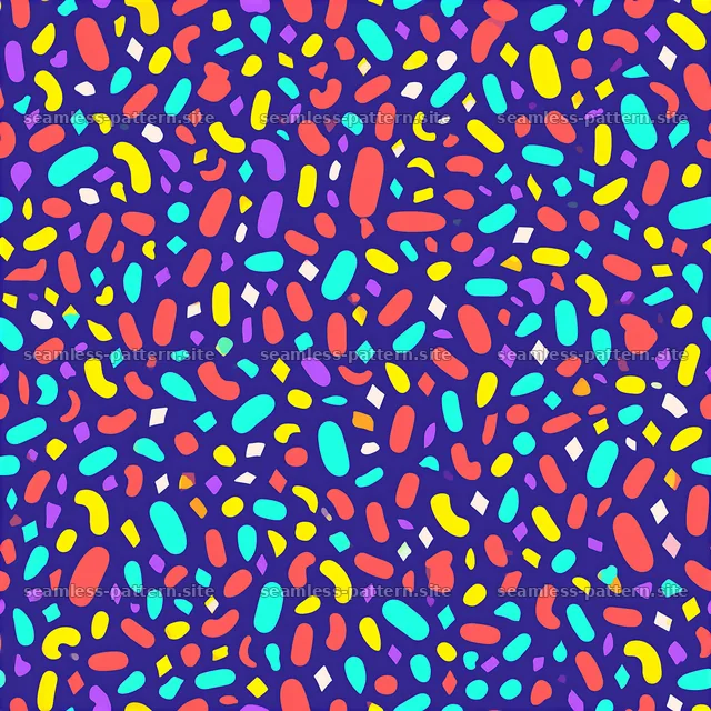 Playful Colorful Confetti Seamless Pattern — seamless tileable pattern
