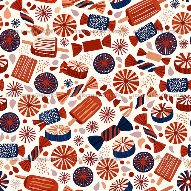 Colorful candy seamless pattern for fun designs and decorations — seamless tileable pattern