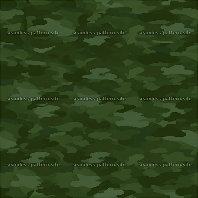 Forest green camouflage repeat pattern — seamless tileable pattern