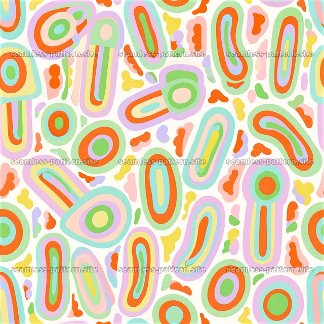 Colorful abstract design with shapes and lines in playful arrangement — seamless tileable pattern