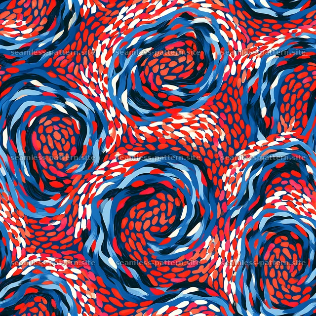 Bold Abstract Swirling Squiggle Seamless Pattern — seamless tileable pattern