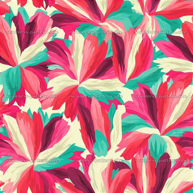Vibrant abstract petals repeating pattern seamless pattern for decor — seamless tileable pattern